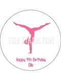 Gymnastics Edible Icing Cake Topper 04