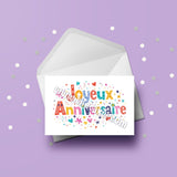 Joyeux Anniversaire Card