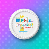 Spanish Happy Birthday Edible Icing Cake Topper