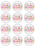 Happy Birthday Edible Icing Cake Topper 01