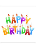 Happy Birthday Edible Icing Cake Topper 06