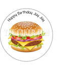 Burger Edible Icing Cake Topper
