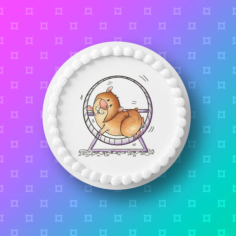 Hamster 02 Edible Icing Cake Topper