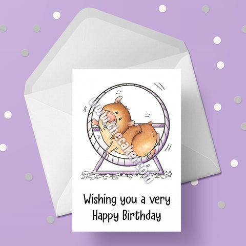 Hamster 02 Birthday Card
