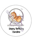 Hamster Edible Icing Cake Topper 04