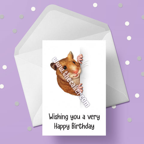 Hamster 03 Birthday Card