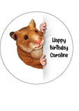 Hamster Edible Icing Cake Topper 05