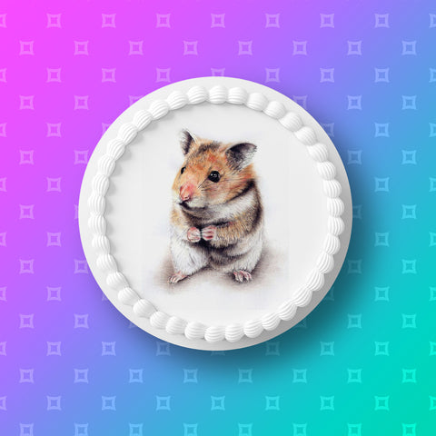 Hamster 01 Edible Icing Cake Topper