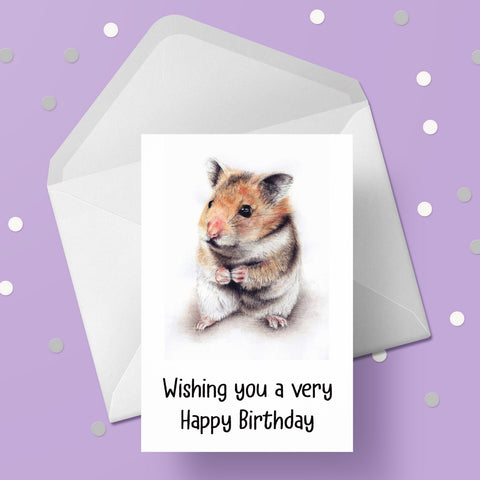 Hamster 01 Birthday Card