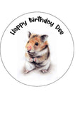 Hamster Edible Icing Cake Topper 01