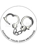Police Handcuffs Edible Icing Cake Topper