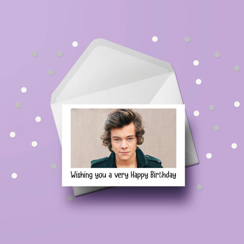 Harry Styles 04 Birthday Card