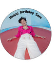 Harry Styles 01 Edible Icing Cake Topper or Ribbon