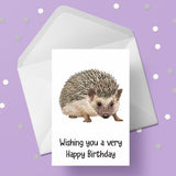 Hedgehog Birthday Card 02