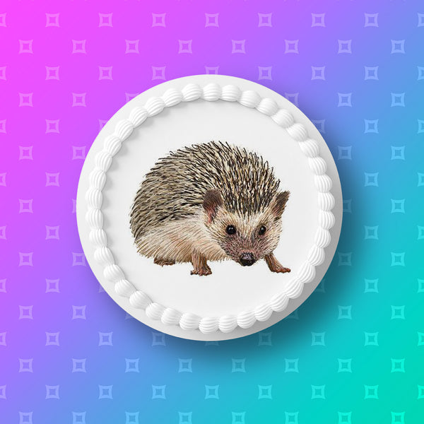 Hedgehog Edible Icing Cake Topper 02