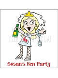 Hen Party Hen Do Edible Icing Cake Topper 02