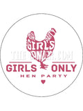 Hen Party Hen Do Edible Icing Cake Topper 03