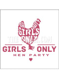 Hen Party Hen Do Edible Icing Cake Topper 03