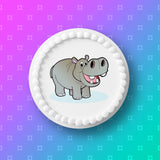 Hippo Edible Icing Cake Topper
