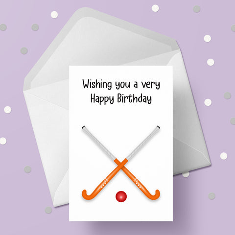 Hockey 01 Birthday Card