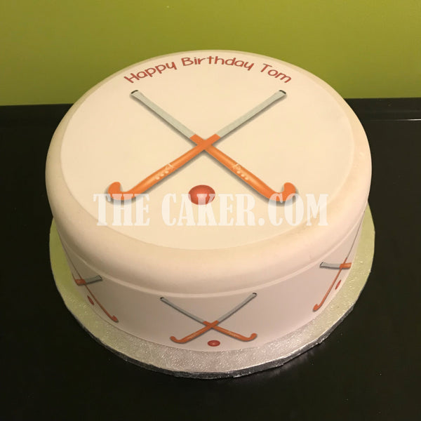 Hockey Edible Icing Cake Topper 01
