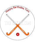 Hockey Edible Icing Cake Topper 01