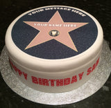 Happy Birthday Text Edible Cake Ribbon, Border (3 x pre-cut strips)