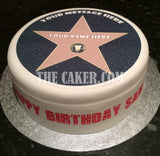 Hollywood Star Walk of Fame Edible Icing Cake Topper