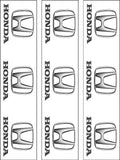 Honda Logo Car Edible Icing Cake Topper