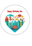 Hong Kong Edible Icing Cake Topper