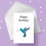 Hummingbird Birthday Card