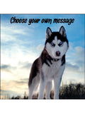 Husky Dog Edible Icing Cake Topper 01