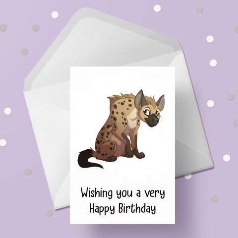 Hyena Birthday Card