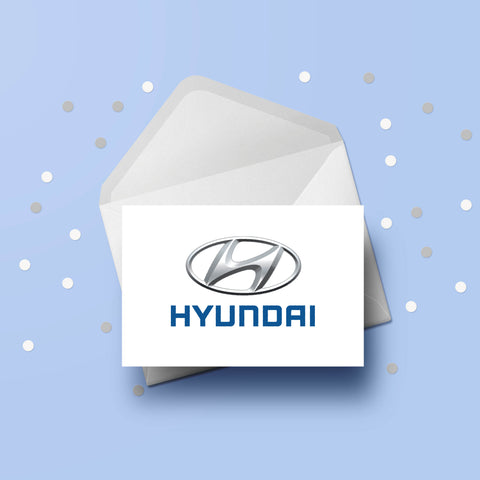 Hyundai Logo Birthday Card