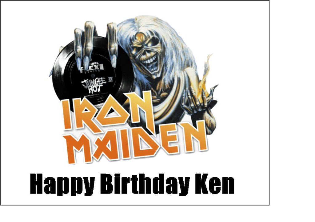 Iron Maiden Edible Icing Cake Topper 02 the caker online