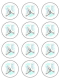 Ice Skates Edible Icing Cake Topper 01