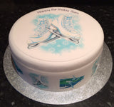 Ice Skates Edible Icing Cake Topper 01