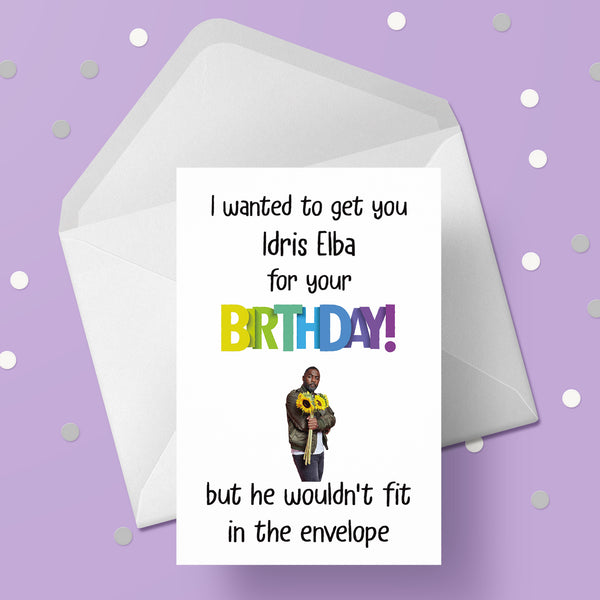 Idris Elba Funny Birthday Card