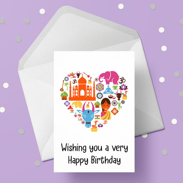 India / Indian Birthday Card