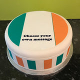 Ireland Irish Flag Edible Icing Cake Topper