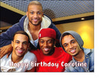 JLS 02 Edible Icing Cake Topper or Ribbon
