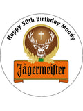 Jagermeister Logo Edible Icing Topper