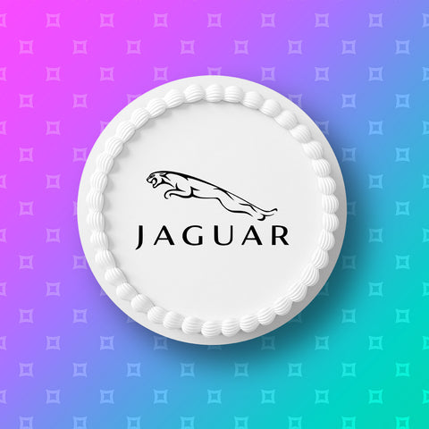 Jaguar Logo Edible Icing Cake Topper