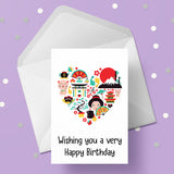 Japan / Japanese Theme Birthday Card 01