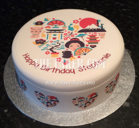 Japan Japanese Theme Edible Icing Cake Topper
