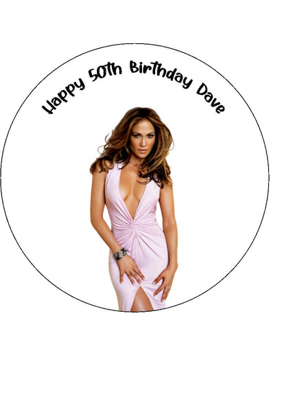 Jennifer Lopez 02 Edible Icing Cake Topper