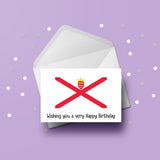 Jersey Flag Birthday Card