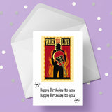 Johnny Cash Birthday Card - Walk the line