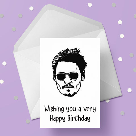 Johnny Depp 01 Birthday Card