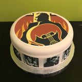 Johnny Cash Edible Icing Cake Topper